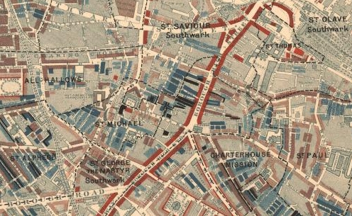 Section of Booth's London poverty map